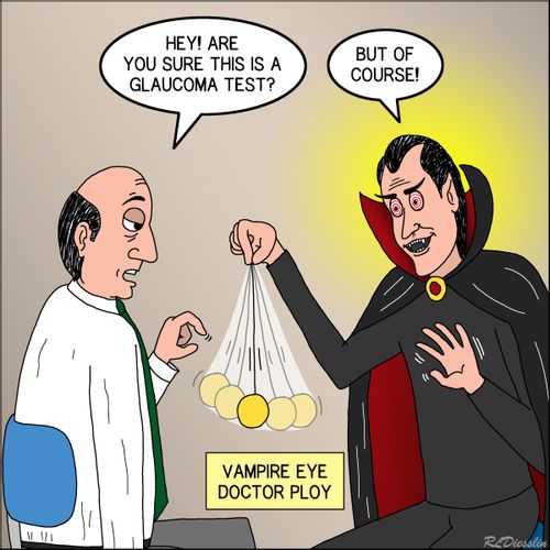 "Hey! are you sure this is a Glaucoma test?"