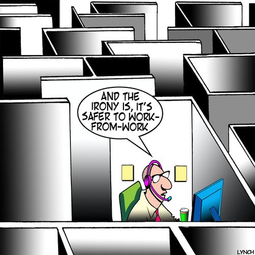 "And the irony is, it's safer to work-from-home."
