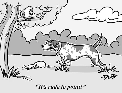 "It's rude to point!"