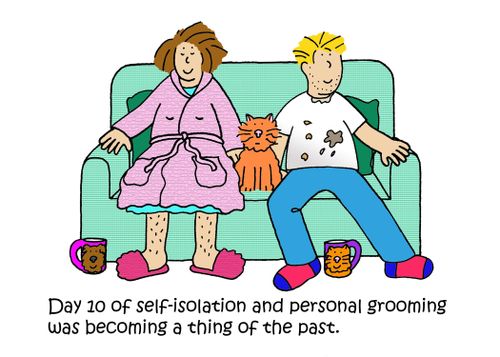 Day 10 of self-isolation and personal grooming was becoming a thing of the past.