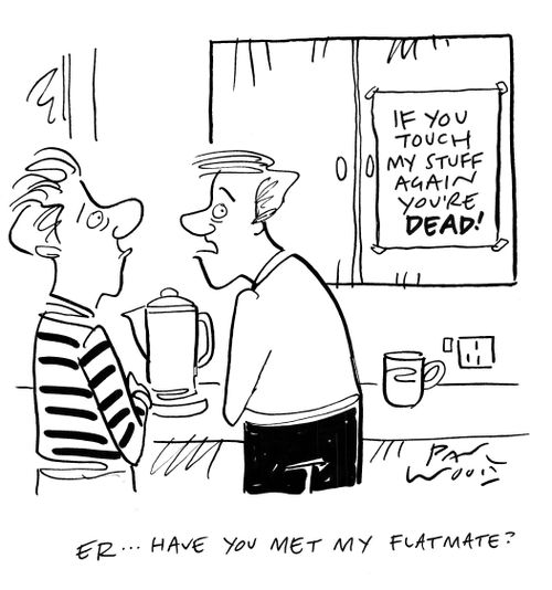 "Er...have you met my flatmate?"