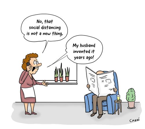 "No, that social distancing is not a new thing."