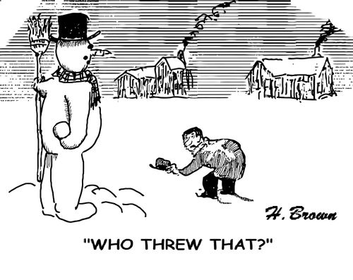 "Who threw that?"