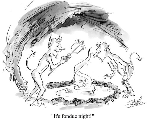 "It's fondue night!"