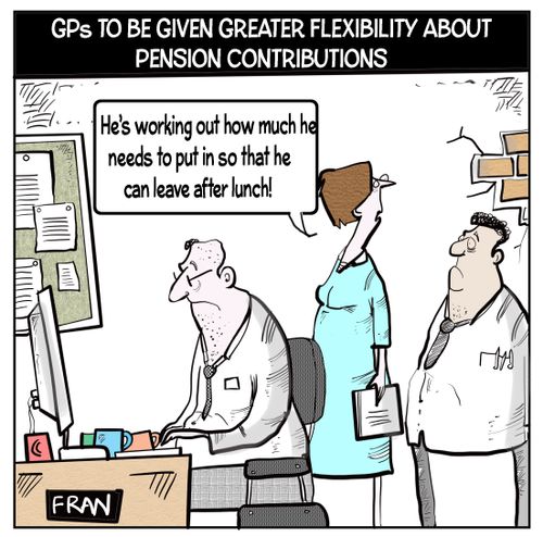 "He's working out how much he needs to put in so that he can leave after lunch!"