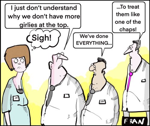 "I just don't understand why we don't have more girlies at the top."