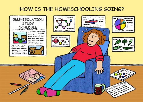 How is the homeschooling going?