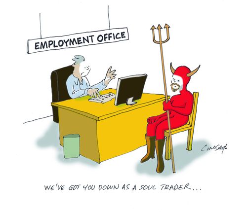 "We've got you down as a soul trader... "
