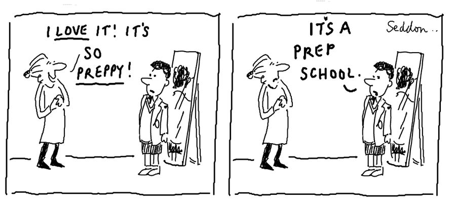 ". . .It's so preppy!"