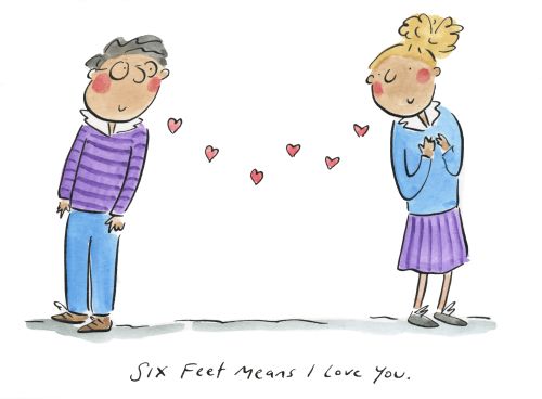 Six feet means I love you