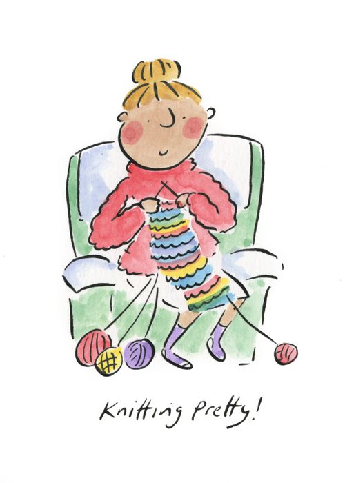 Knitting pretty