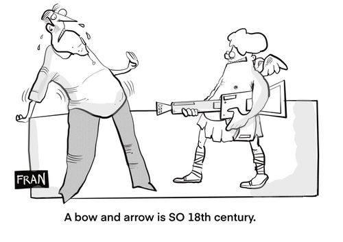 A bow and arrow is so 18th-century