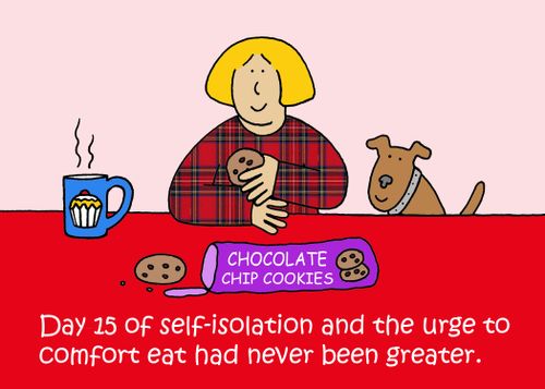 Day 15 of self-isolation and the urge to comfort eat had never been greater.
