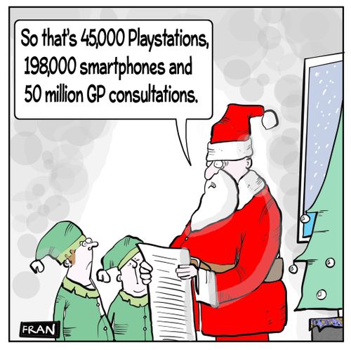 "So that's 45,000 Playstations, 198,000 smartphones and 50 million GP consultations."