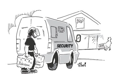 Shopping delivery with the Coronavirus