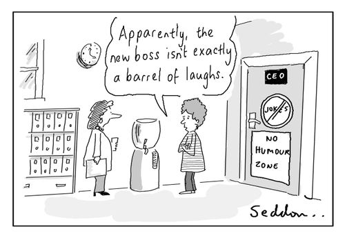 "Apparently, the new boss isn't exactly a barrel of laughs."