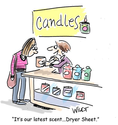 "It's our latest scent...Dryer Sheet."