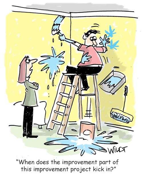 "When does the improvement part of this improvement project kick in?"