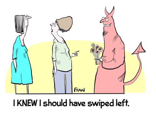 "I knew I should've swiped left."