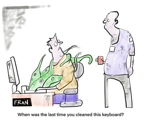 When was the last time you cleaned this keyboard?