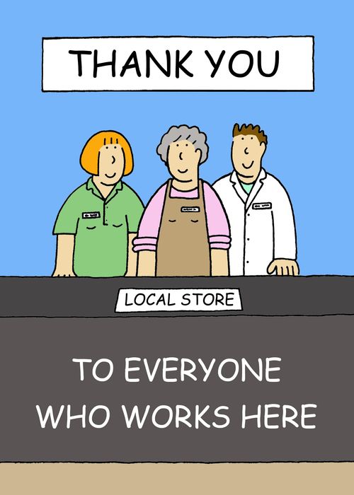 Coronavirus Thank you to Shopkeepers.