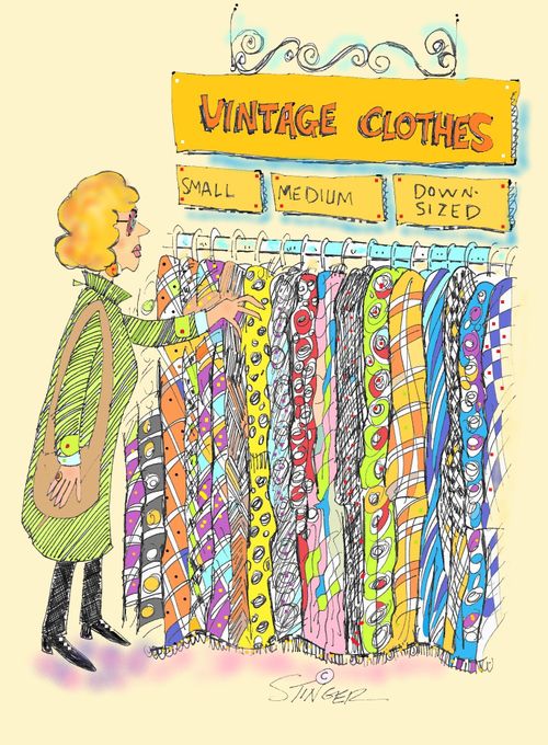 Vintage Clothes: Small/Medium/Downsized