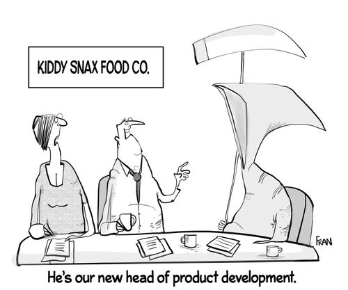 "He's a new head of product development."