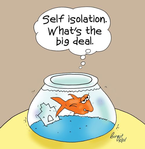 "Self isolation. What's the big deal."