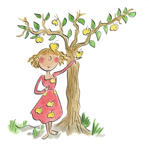 Freia and her golden apple tree