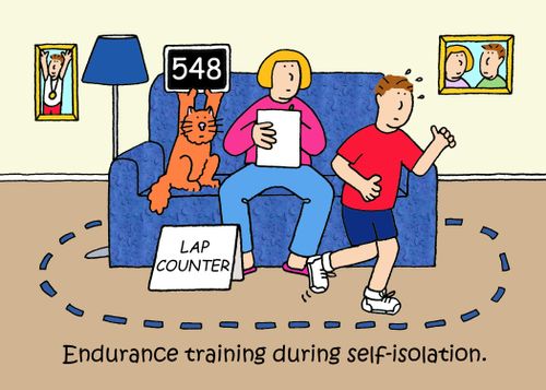 Endurance training during self-isolation.