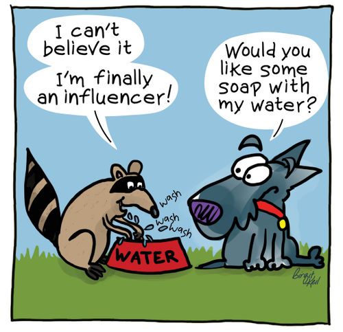 "I can't believe it, I'm finally an influencer!"