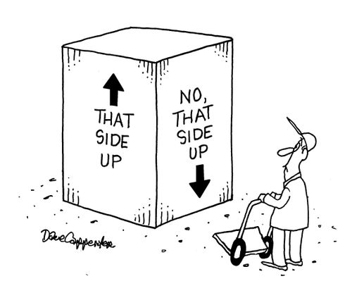That side up.