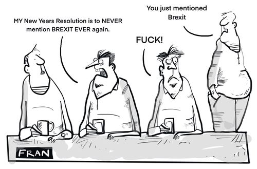 "My New Years Resolution is to NEVER mention BREXIT EVER again."