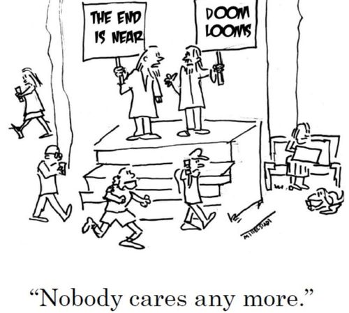 "Nobody cares any more."