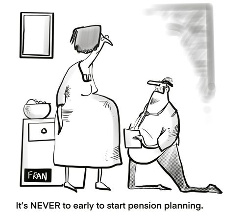 "It's never too early to start pension planning."