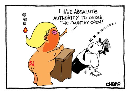 "I have absolute authority to order the country open."
