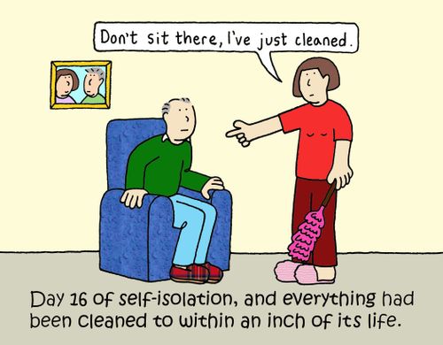 Day 16 of self-isolation, and everything had been cleaned to within an inch of its life.