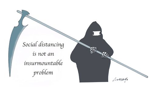 Social distancing is not an insurmountable problem. 
