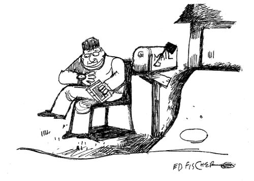Waiting for the mail