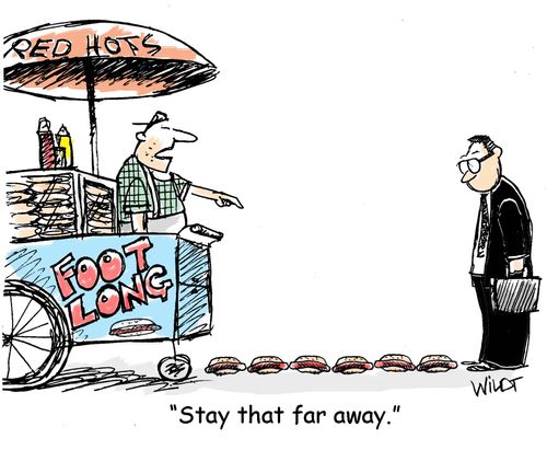 "Stay that far away."