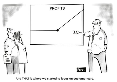 "And that is where we started to focus on customer care."