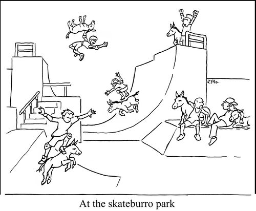 At the skateburro park