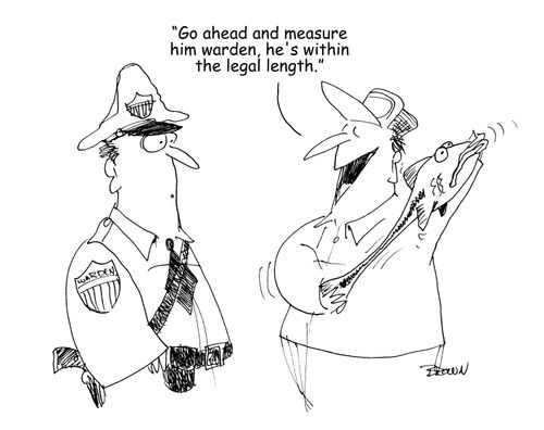 "Go ahead and measure him warden, he's within the legal length."