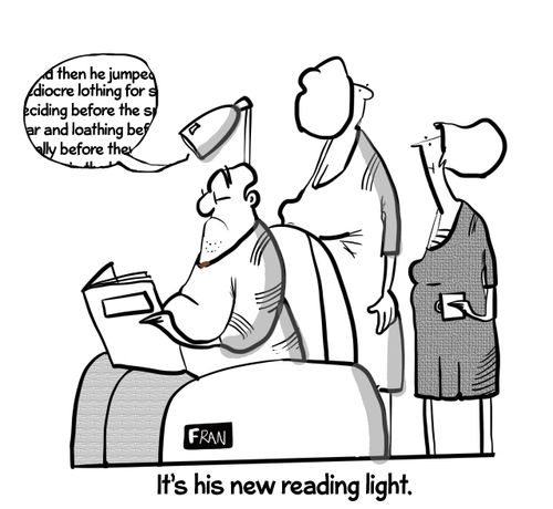 "It's new reading light."