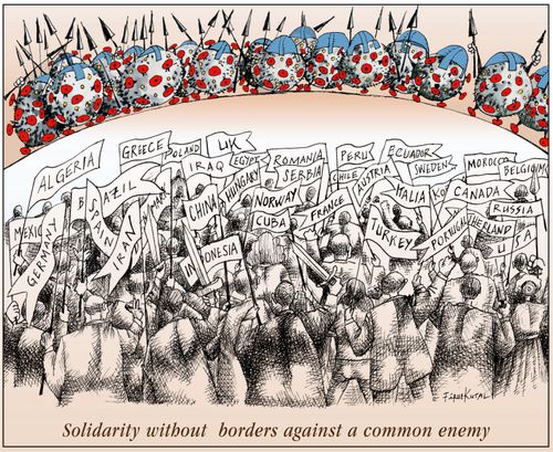 Solidarity without borders against a common enemy