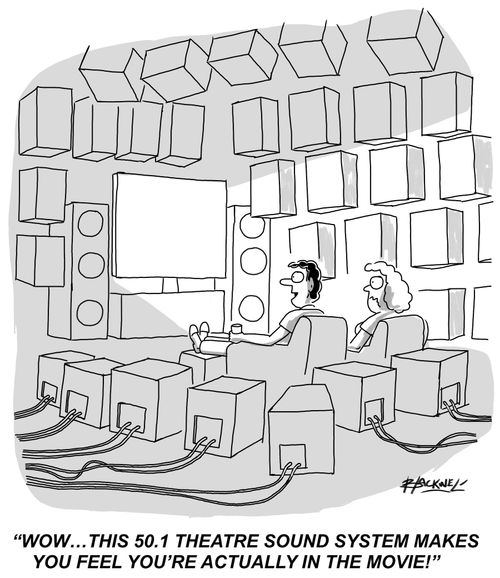 "WOW...this 50.1 theatre sound system makes you feel you're actually in the movie!"