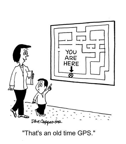 "That's an old time GPS."