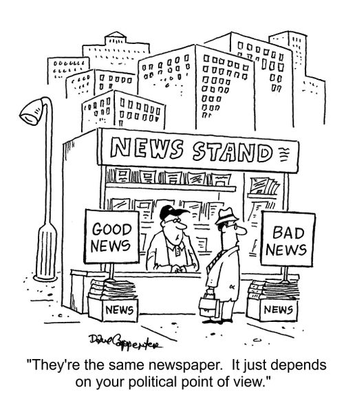 "They're the same newspaper.  It just depends on your political point of view."