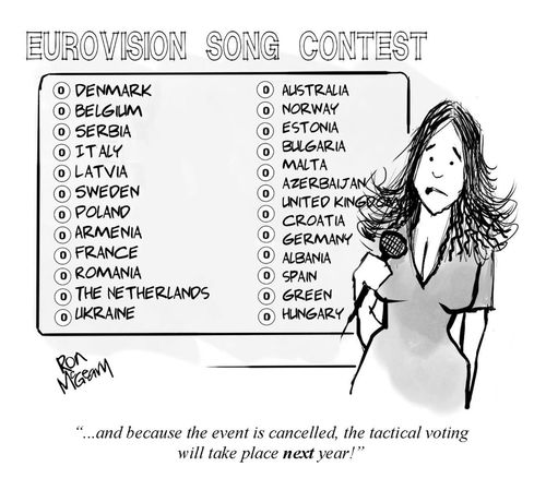 ". . . and because the event is cancelled, the tactical voting will take place next year!"
