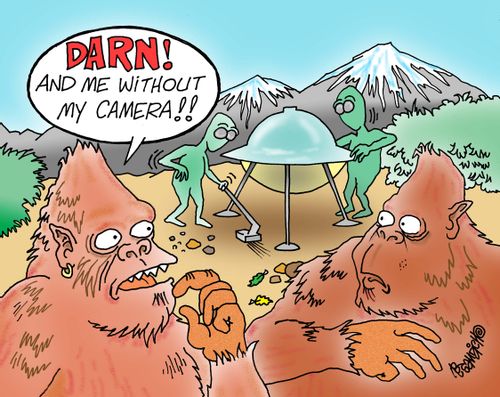 "Darn! And me without my camera!!"